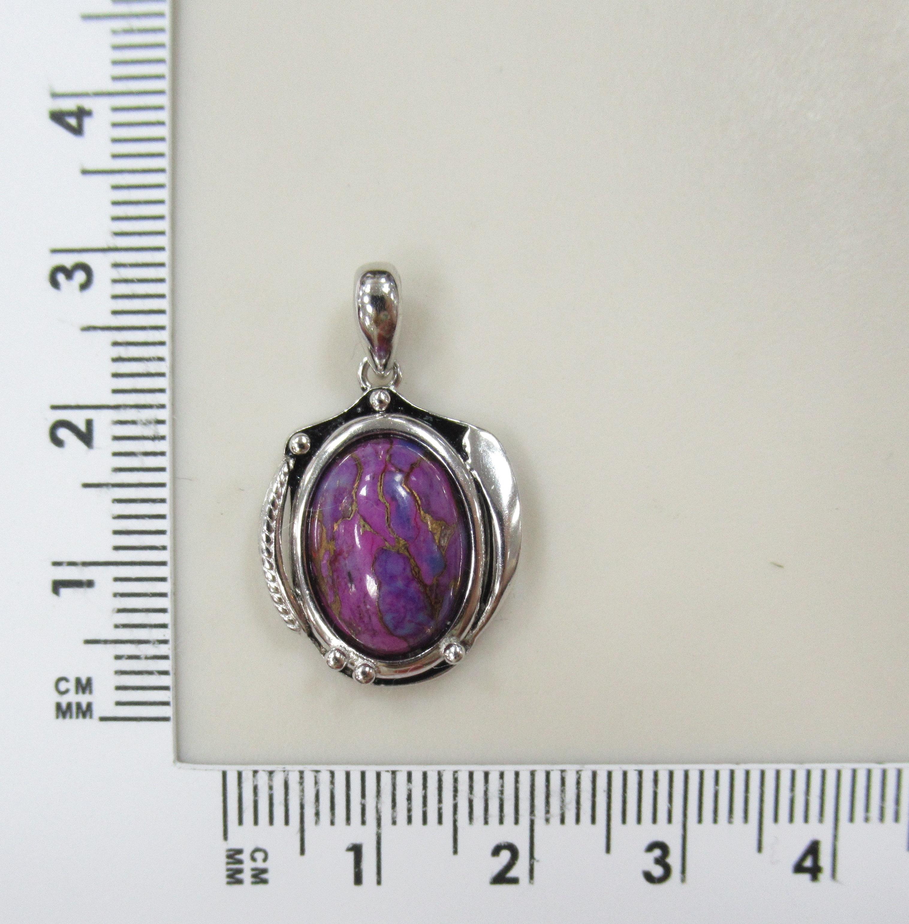 Серебряная подвеска с бирюзой Мохаве